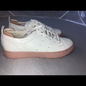 Aldo pink and white sneakers